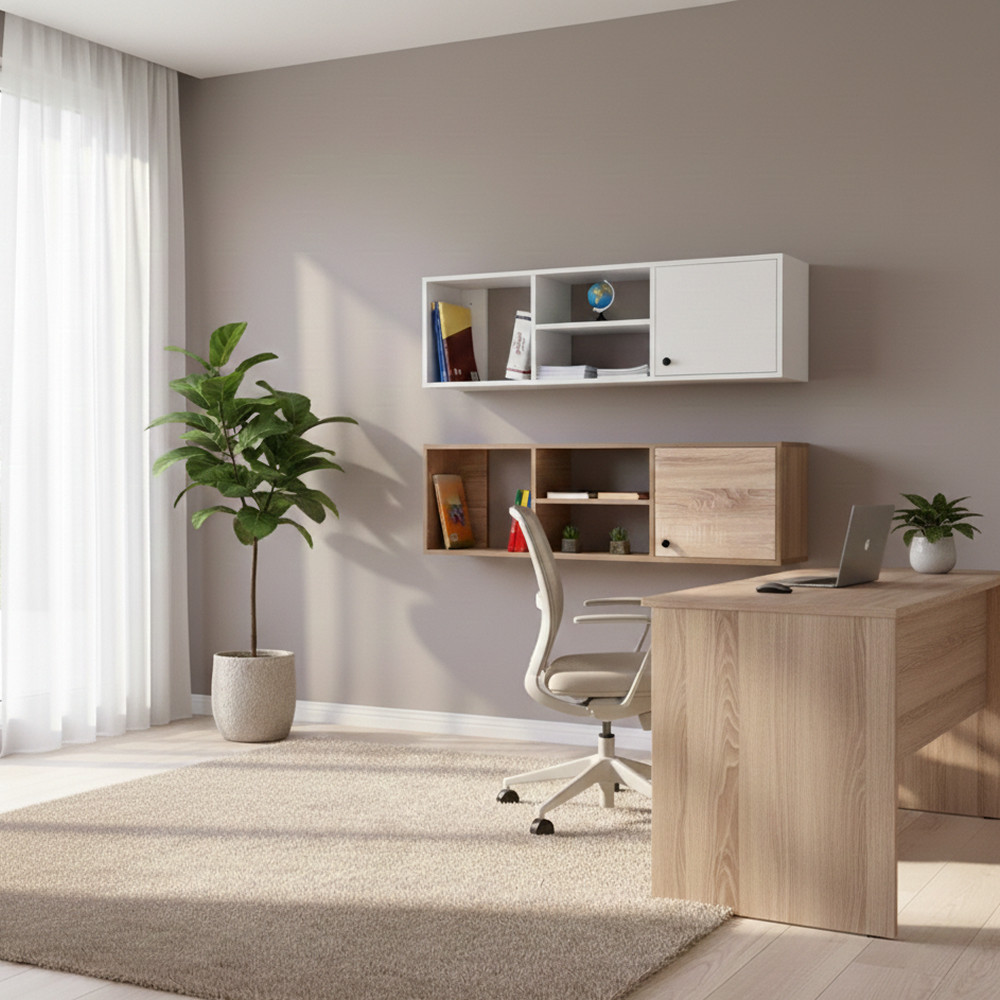 Rangement en bois suspendu